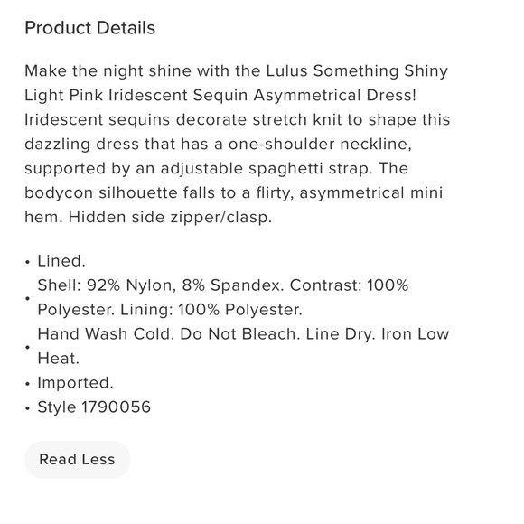 Lulus Something Shiny Light Pink Iridescent Sequin Asymmetrical Mini Dress - Picture 5 of 10